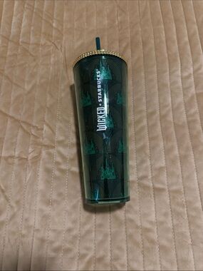 Starbucks X Wicked Tumbler with Gold Lid